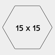 15 על 15 ס"מ משושה - <span class="woocommerce-Price-amount amount"><bdi>90.00<span class="woocommerce-Price-currencySymbol">₪</span></bdi></span>