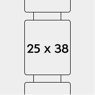 גודל 38 על 25 ס"מ, חבלים לאורך - <span class="woocommerce-Price-amount amount"><bdi>250.00<span class="woocommerce-Price-currencySymbol">₪</span></bdi></span>